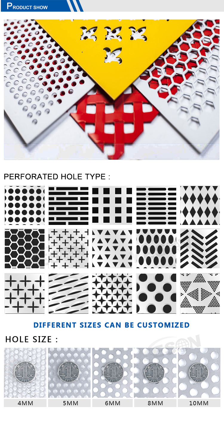Hot Dipped Galvanized Metal Decorative Wire Mesh For Speaker Perforated