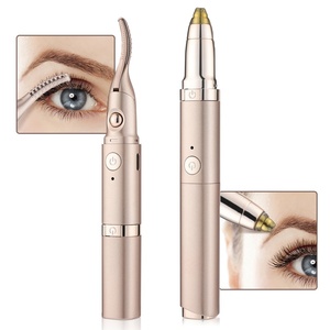 Recourbe-cils chauffant multifonctionnel et tondeuse à sourcils électrique portable - Product Image 1