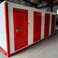 Matériau en acier Conteneur mobile pliable et empilable préfabriqué Stockage portable Unités de stockage Conteneurs d'expédition