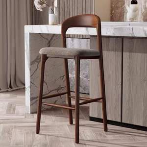 Sgabello da <span class=keywords><strong>Bar</strong></span> Moderno in Legno Massello Italiano, Sedia Alta <span class=keywords><strong>per</strong></span> <span class=keywords><strong>Esterni</strong></span>, Soggiorno, Bistrot, Ristorante, Hotel o <span class=keywords><strong>Bar</strong></span> Domestico - Product Image 2