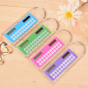 Hot Bán 10Cm Mini Năng Lượng Mặt Trời Đa Chức Năng Máy Tính Với Thẳng Cai Trị Cho Các Trường Học Và Văn Phòng Sử Dụng - Product Image 3