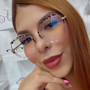 אנטי כחול חסימת משקפיים מסגרת מסגרת חדשה חם נשים סגסוגת אופנה משקפיים משקפיים אופטי uv400 מרשם משקפיים <span class=keywords><strong>2025</strong></span> - Product Image 6