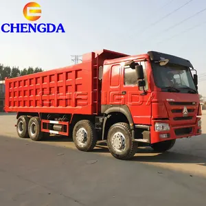 Sino Truck 12 Wheeler 30 Cubic Meters Howo 40tons 8x4 Used Dump Tipper Truck With Hyva