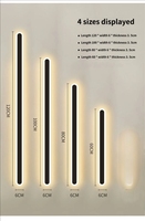 Applique murale LED linéaire nordique en fer doré, lampe longue 60cm 80cm 100cm 120cm, CRI90, dimmable, pour fond TV et escalier