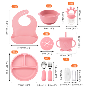 Juego de Tazón y Cuchara de Silicona con Succión para Bebés, Diseño de Animales, Vajilla Infantil, Taza Irrompible, Libre de BPA, Alimentación de Bebés - Product Image 2