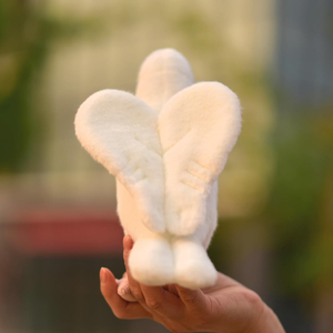Papera della Pace Realistica ODM a Forma di Cuore con Ali e Zampe Realistiche, Morbida e Bianca, 24 cm, Peluche per Tutte le Età - Product Image 3