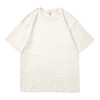 T-shirt unisexe en coton 100% tissé 210 GSM, col rond, manches courtes, coupe oversize, style streetwear, hip-hop, mode décontractée, couleur unie, grammage lourd