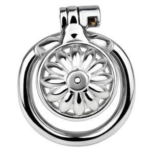 फूल आकार पुरुष मुर्गा पिंजरे शुद्धता उपकरण बीडीएसएम बंधन के साथ बीडीएसएम बंधन गियर - Product Image 2