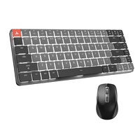 Nuevo Teclado Mecánico Mini Inalámbrico de Alta Calidad con 75% de Teclas Cableadas, Interruptor de Bajo Perfil, USB/Tipo-C, Retroiluminación RGB, Carcasa de Aleación de Aluminio Ultra