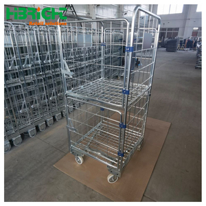 Cage de stockage en acier robuste à 4 côtés pour supermarché, entrepôt, industrie du transport - Product Image 4