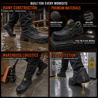 Chaussures de sécurité antistatiques MaxiTough Heavy Duty, bottes de travail à embout d'acier, résistantes aux perforations, chaussures de protection pour la construction et l'usine