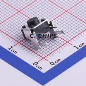 TS-1093A-A3B3-D2 Tactile Switch Through hole,6x6mm Switch Single Pole Single Throw Round Button Right Angle Insert 6mm - Product Image 1