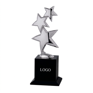 •Stylish star-shaped <b>trophy</b> for special recognition events Beautiful <b>Trophy</b> for Corporate Honors, Academic Excellence awards. - Product Image 1