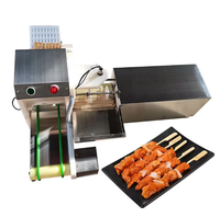Machine à brochette de viande en bambou pour barbecue