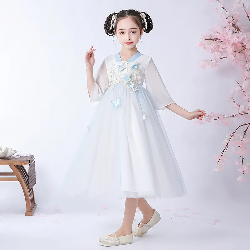 Ancient Hanfu Kids Dance Costume Dress Traditional Chinese Clothes 1276