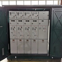 Unité de distribution annulaire (RMU) 24 kV 12 kV, Tableau de distribution électrique intérieur à isolation gazeuse en métal pour moyenne tension, IP4X, Distribution d'énergie