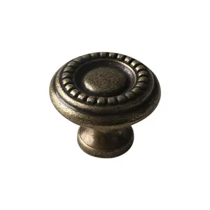 Vintage Solid Hole Furniture Hardware Accessories: <strong>Drawer</strong> Cabinet Handle for American-<strong>style</strong> Cabinets and Wardrobes (Zinc Alloy) - Product Image 1