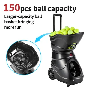 Portable Tennis Automatic Shooting Machine SIBOASI S4015A Tennis Ball APP Control Throwing Machine For Training