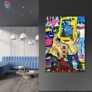 UNIART Graffiti <span class=keywords><strong>Célèbre</strong></span> <span class=keywords><strong>Peinture</strong></span> Van Gogh Starlight Art Style Populaire Affiche Gravure Salon <span class=keywords><strong>Peinture</strong></span> Suspendue - Product Image 3