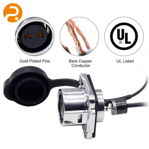 Endüstriyel Su Geçirmez Alüminyum İletkenli PVC Dairesel Konnektör Güç Adaptörü Kablo Demeti, Dış Mekan Endüstriyel Cihaz Kablolaması için - Product Image 5