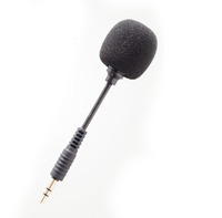 Mini Micrófono Portátil de 10 cm con Conector de 3,5 mm para Teléfono Móvil, Micrófono para Teléfono Inteligente Android, Computadora Portátil