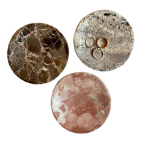 STONEKOCC Plateau à bijoux en marbre gravé français moderne, mini D10, avec logo personnalisé, multifonctionnel, décoratif et mobile