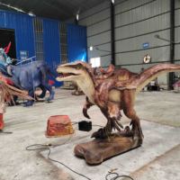   Dinosaure Velociraptor animatronique réaliste grandeur nature pour parc à thème, à vendre