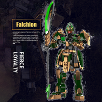 Mould King 93002 Cinco Generales Tigres que Impactan la Lealtad, Bloques de Construcción MOC, Modelo de Juguete FTG-GuanYu, Bloques de Construcción para Niños