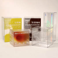 Boîte en acétate transparente personnalisée, emballage en PET, boîte en vinyle transparent, boîte en PP, fond auto-verrouillant, emballage en plastique pour cadeaux, cosmétiques