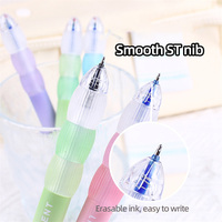 Lot de 4 stylos gel effaçables dégradés de haute qualité, style 3D, pour étudiants, pointe neutre 0,5 mm, promotion