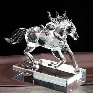 Новое 2023, Новое поступление, оптовая продажа, украшение для дома, китайский зодиак, лошадь, хрустальное ремесло - Product Image 1