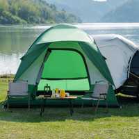 Tente de camping arrière pour voiture familiale, 6-8 personnes, imperméable, trois saisons, abri pliable portable, polyester double couche