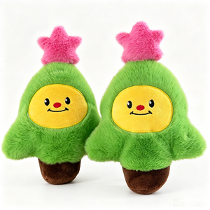 Jouets en peluche de Noël de haute qualité, motif visage souriant d'anime, 8 pouces, animaux en peluche, jouets de dessin animé pour enfants, pour machine à griffes - Product Image 1