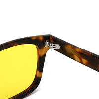 Lunettes anti-lumière bleue orange, monture en acétate TT8037S, anti-lumière bleue, anti-UV400 pour ordinateur, pour hommes et femmes