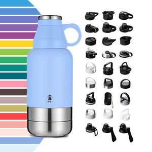 Bottiglia d'<span class=keywords><strong>acqua</strong></span> per cani da viaggio 2 in1 32 64oz contenitore per alimenti portatile con isolamento sottovuoto in acciaio inossidabile - Product Image 4