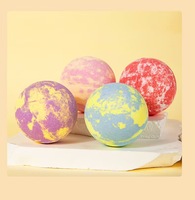 Boules mousseuses de bain bio de haute qualité bombe de bain relaxant huile essentielle nettoyant boule de sel de bain