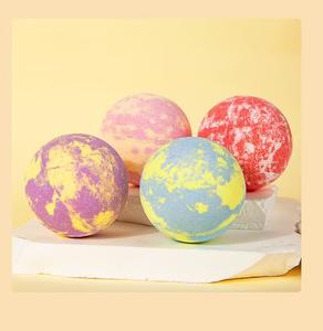 Boules mousseuses de bain bio de haute qualité bombe de bain relaxant huile essentielle nettoyant boule de sel de bain - Product Image 3