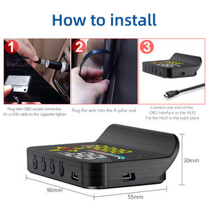 Smart M17 HD Universal OBD Projektor LED-Geschwindigkeit anzeige HD Head-Up Display Auto <span class=keywords><strong>monitor</strong></span> - Product Image 6