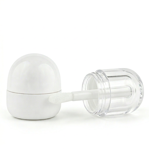 Cute Mini Egg Dome <b>Clear</b> Lip <b>Gloss</b> Tube White Cap Empty 4ml Lip Glaze Packaging - Product Image 5