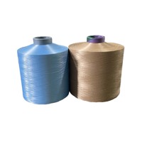 Fil de polyester DTY blanchi respectueux de l'environnement 150D