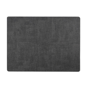 Fabric Textured Double-<b>Sided</b> Reversible Placemat 44x30cm <b>Square</b> Solid Color Waterproof Oil-Proof Heat Insulation <b>Table</b> Mat - Product Image 4