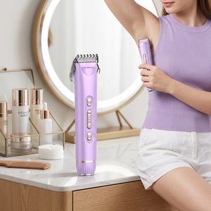 Mini rasoirs électriques rechargeables XBH Home Travel à double tête pour l'épilation des bras, des aisselles, des jambes, des poils pubiens et du corps pour femmes - Product Image 4