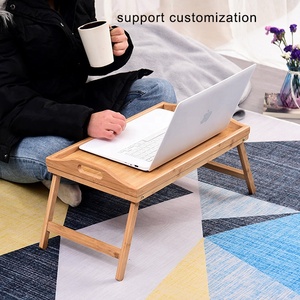 <span class=keywords><strong>Table</strong></span> de petit-déjeuner <span class=keywords><strong>en</strong></span> bambou, <span class=keywords><strong>plateau</strong></span> de service pour ordinateur portable, avec pieds pliables - Product Image 5