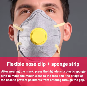 <span class=keywords><strong>Masque</strong></span> jetable <span class=keywords><strong>FFP2</strong></span> en forme de coupelle <span class=keywords><strong>avec</strong></span> valve respiratoire, 4 couches, anti-poussière, respirateur à fixation sur la tête pour atelier - Fournisseur chinois - Product Image 5