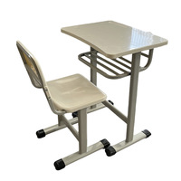 Bureau et chaise de classe bon marché pour un seul étudiant, table et chaise pour l'école primaire, mobilier scolaire