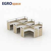 Solution de mobilier de bureau EGROspace : cloison de bureau ronde, poste de travail privé pour bureau