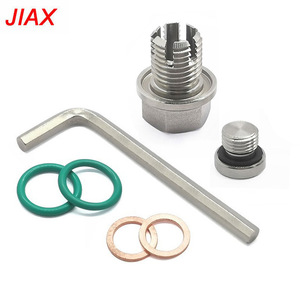 M12 M14 Stainless Steel Self Tapping Oil Drain <b>Plug</b> Screw Repair Kit For Automotive Oil Sump - Product Image 3