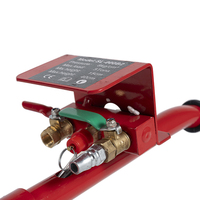HUIYANG SL-000B2 Cric pneumatique triple sac 5 tonnes, 6 tubes en acier, hauteur de levage 18,5 po/450 mm, levage rapide en 3-5 secondes, sans fuite d'huile, durée de vie 5 ans