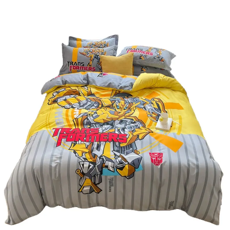 Cotton Cartoon Four-Piece Set Children's Four-Piece Set Home Bedding Hotel Bedding