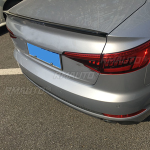 Rear Trunk Spoiler for Audi A4 B9 2017 2018 ABS Material Black or Unpainted <b>Primer</b> Color Rear Spoiler for Audi A4 B9 - Product Image 3